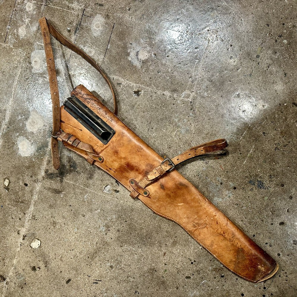 WWII Leather Jeep Carbine Scabbard Boyt 1942 Original