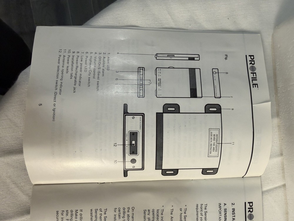Profile Wireless Remote System Radar Detector