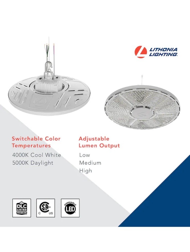CPRB LED Round High Bay Lithonia Lighting White