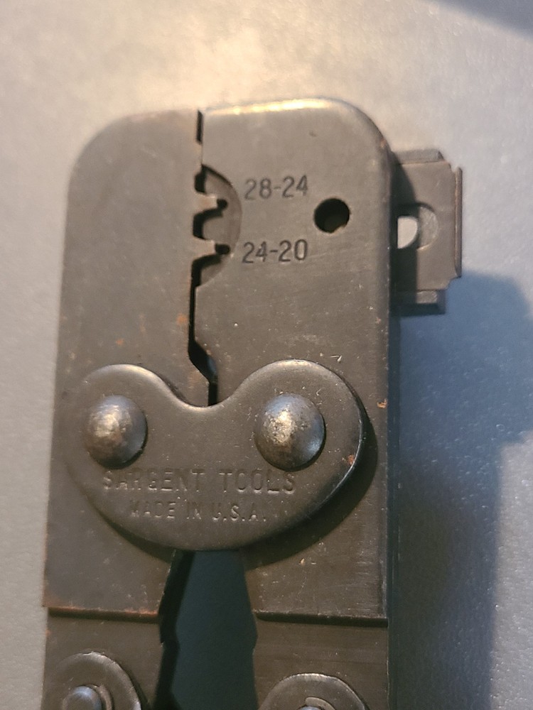 Sargent crimp tool, AMP G-series, working condition