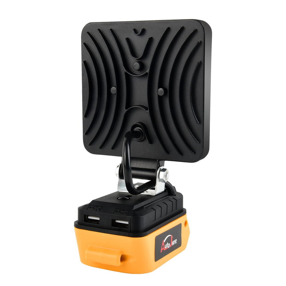 For Dewalt 20V Battery LED Work Light Cordless Workshop Torch Workshop Dual USB