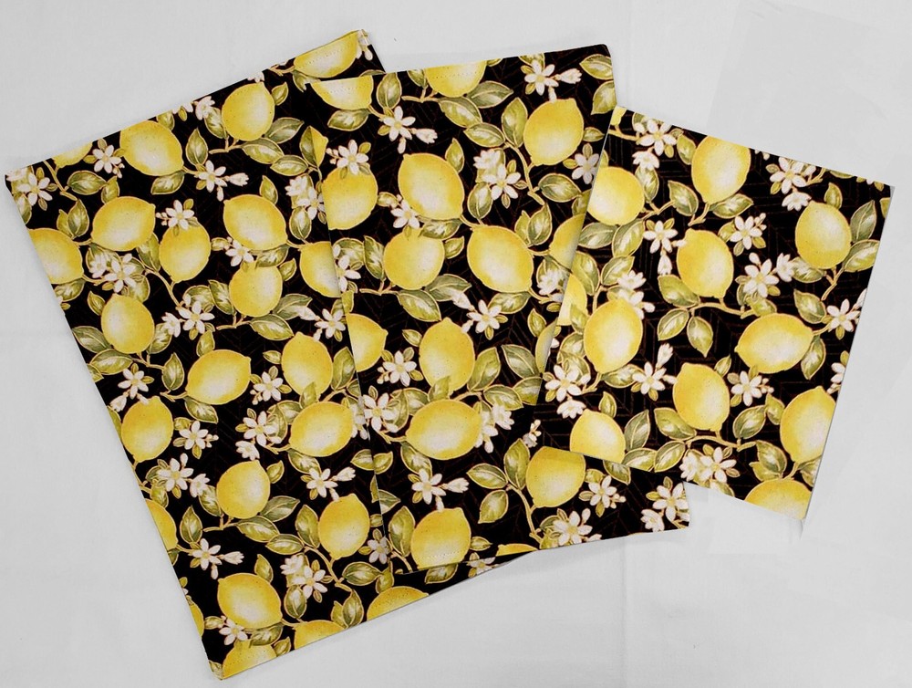 Lemon Blossoms Countertop Protecting Slider Mats