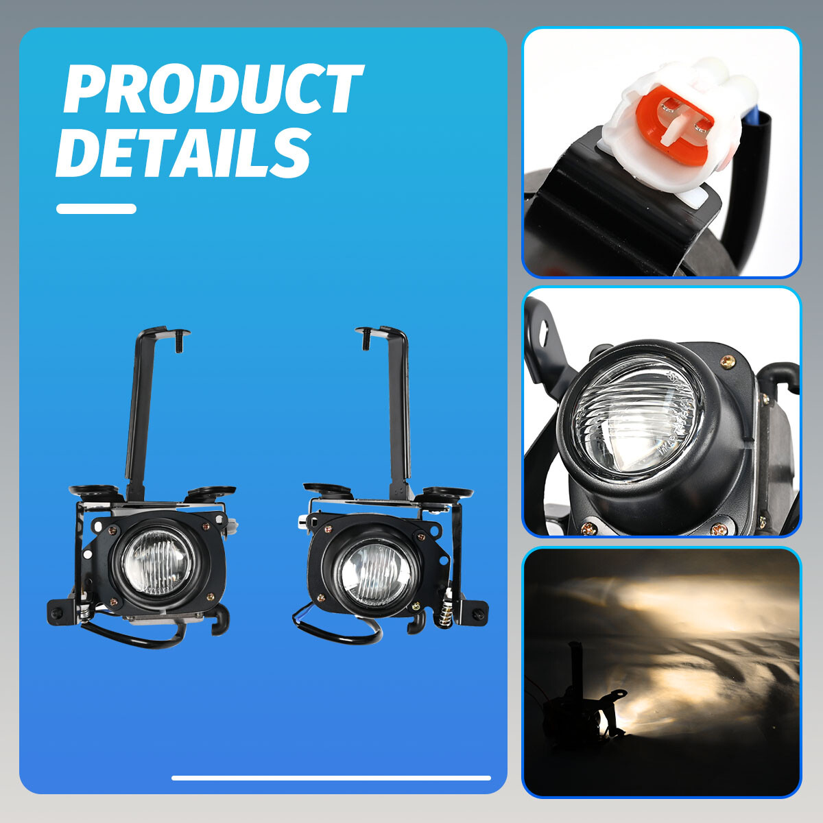 Pair Fog Light Set W/ Bulbs For 4Runner 1999-2002 TO2592110 TO2593110 AT