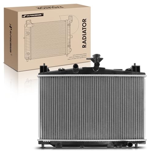Engine Coolant Radiator Assembly Compatible with Mazda 2 2011 2012 2013 2014