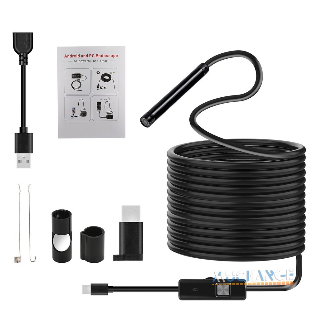 16.4ft Endoscope Camera with Light Inspection Camera Waterproof For Android PC