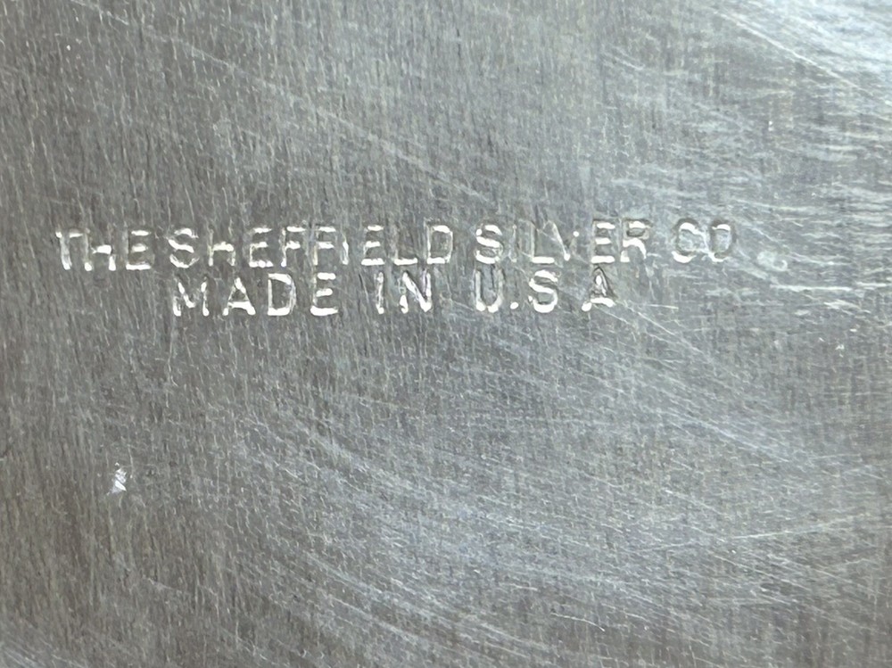 Sheffield Silverplate Casserole Dish w Lid Pyrex Insert 128