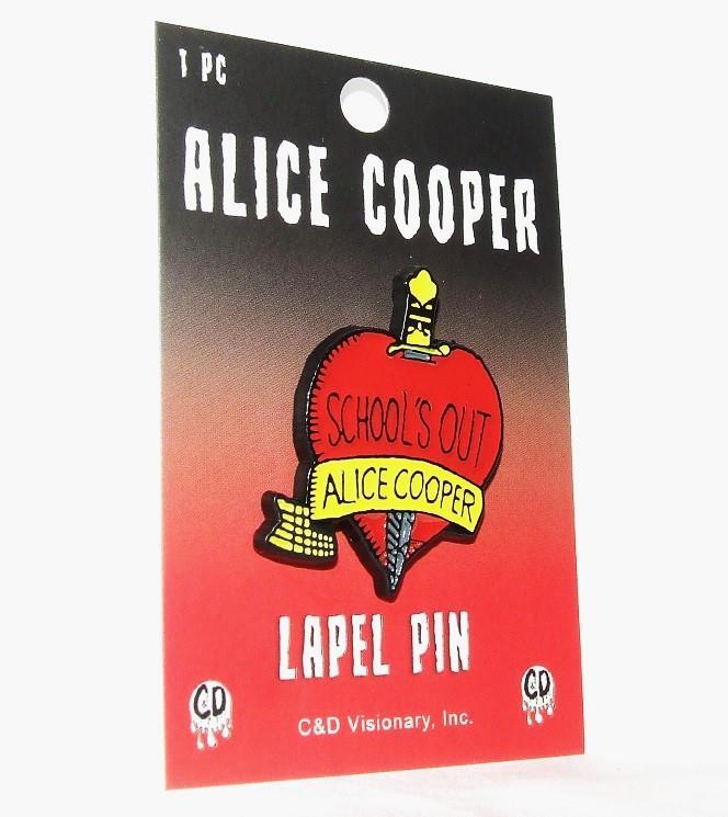 Alice Cooper School's Out Lapel Pin Heavy Metal
