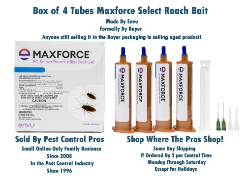 4 Tubes ENVU Maxforce FC SELECT Cockroach German Roach Control Bait Gel
