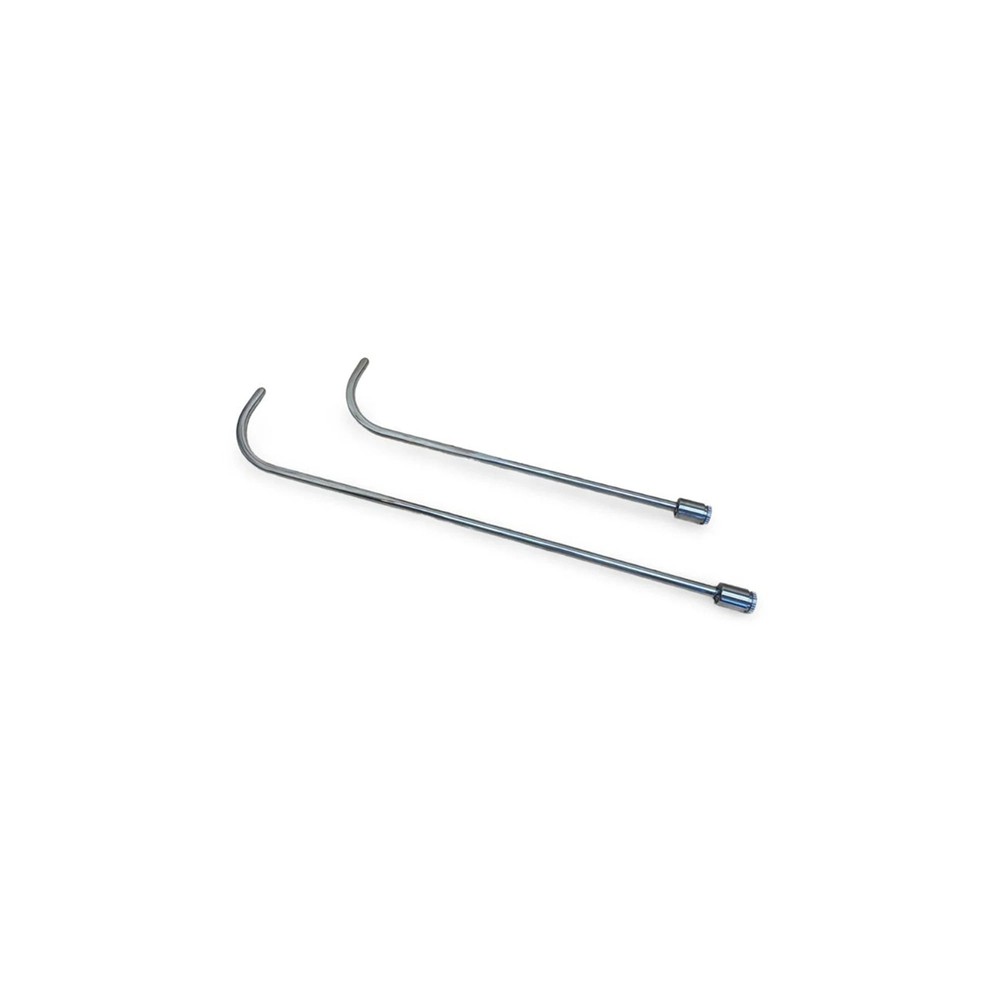 Rotatable Single Bend Round Tip White Steel PDR Tools (Handle Not Included)