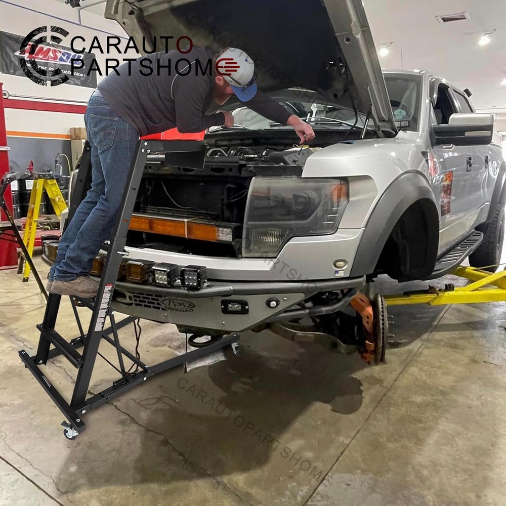 45-66 inch Adjustable Height Foldable Automotive Engine Topside Rolling Creeper