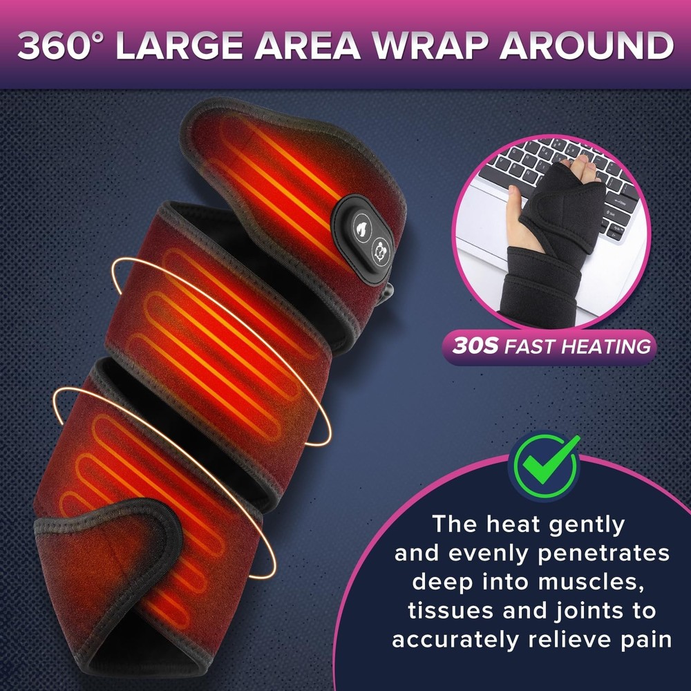 Heating Pad for Arm Elbow, FSA Eligible Items, Breathable Arm Heating Pad wit...