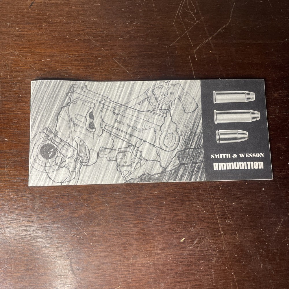 VTG Smith & Wesson Ammunition Superior Performance Booklet 9mm 357 38
