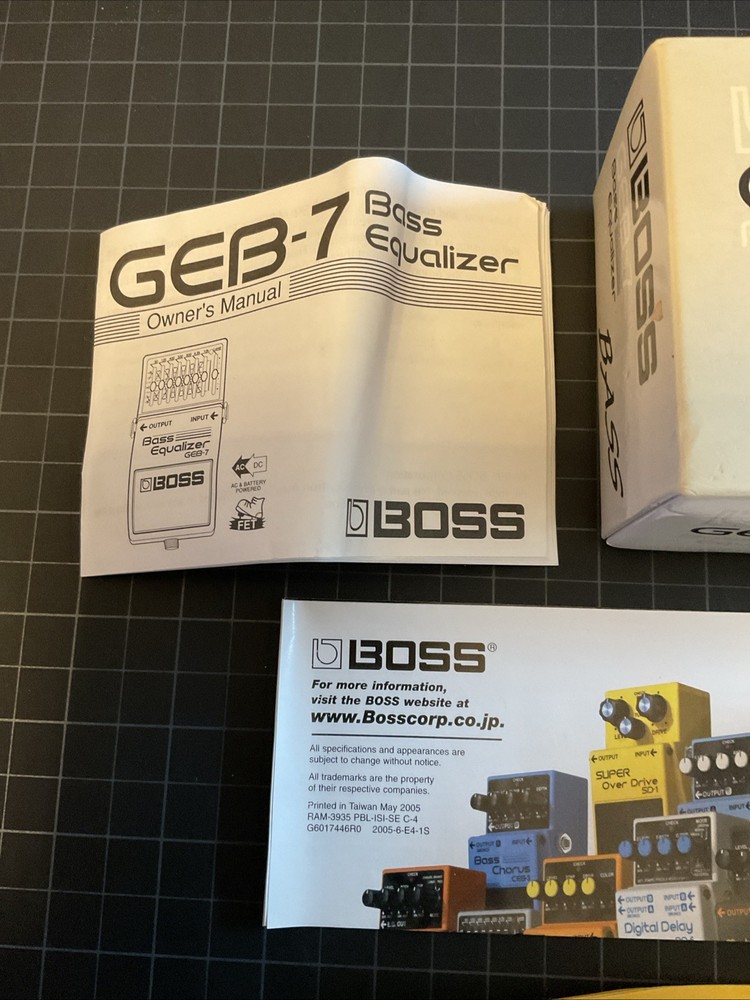 BOSS GEB-7 Bass Equalizer Pedal