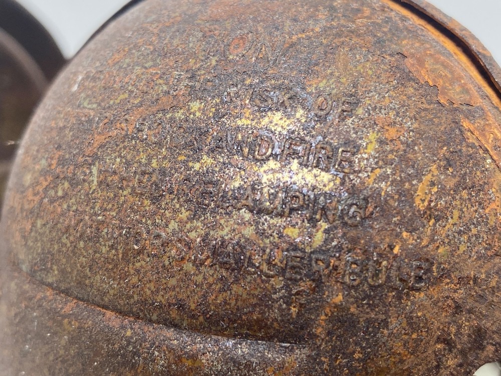 VINTAGE INTERESTING RUSTED ARCHITECTURAL GAS LANTERN FRAMES