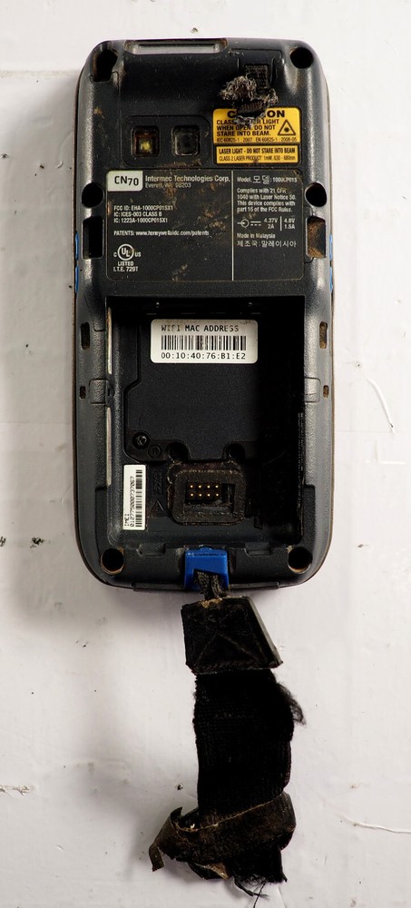 Intermec CN70 Computer Barcode Scanner CN70AQ3KCF2W6100 No Battery No Stylus