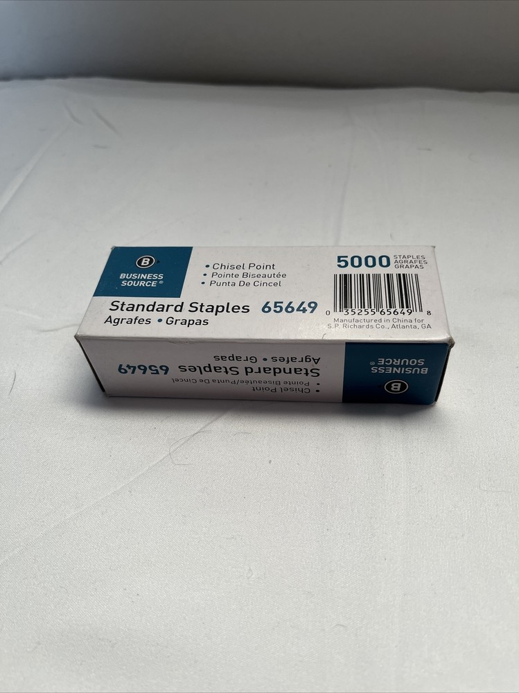 65649 Standard Staples, Chisel Point, 210 Strip, 5000/BX, SR