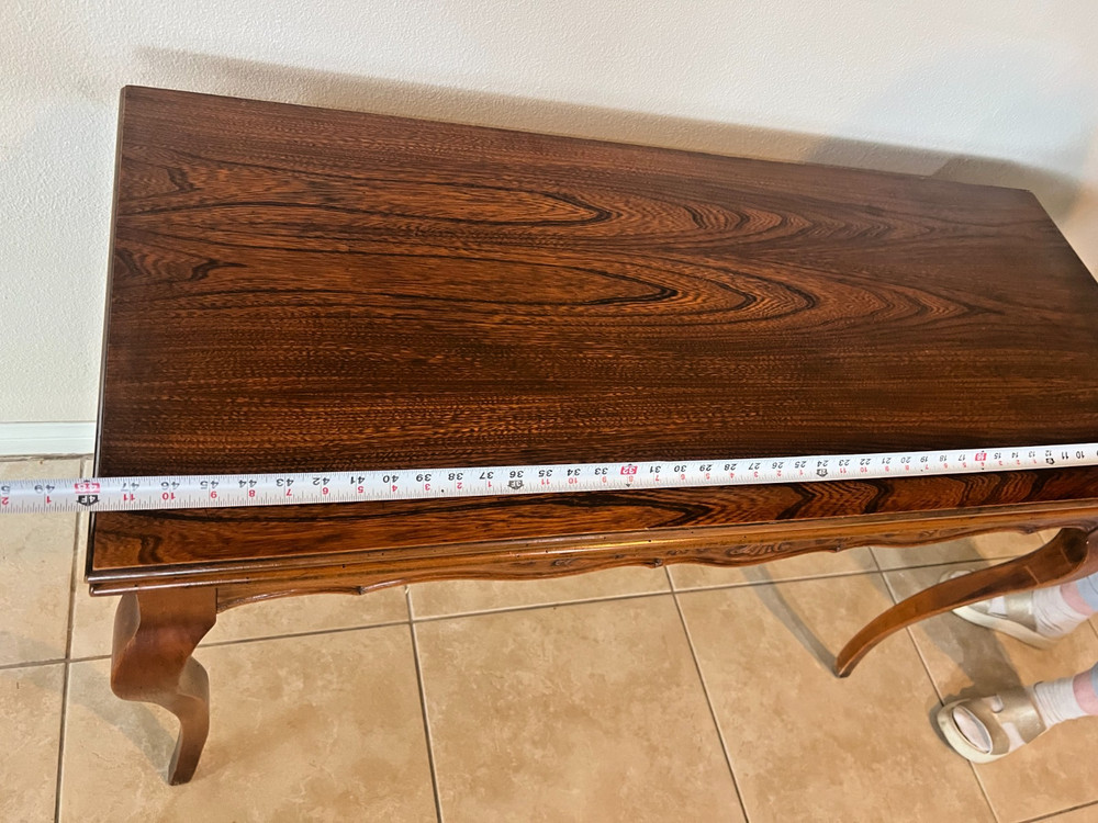 Vintage Expanding Extension Dining Table, Console with five leaves By Extensole