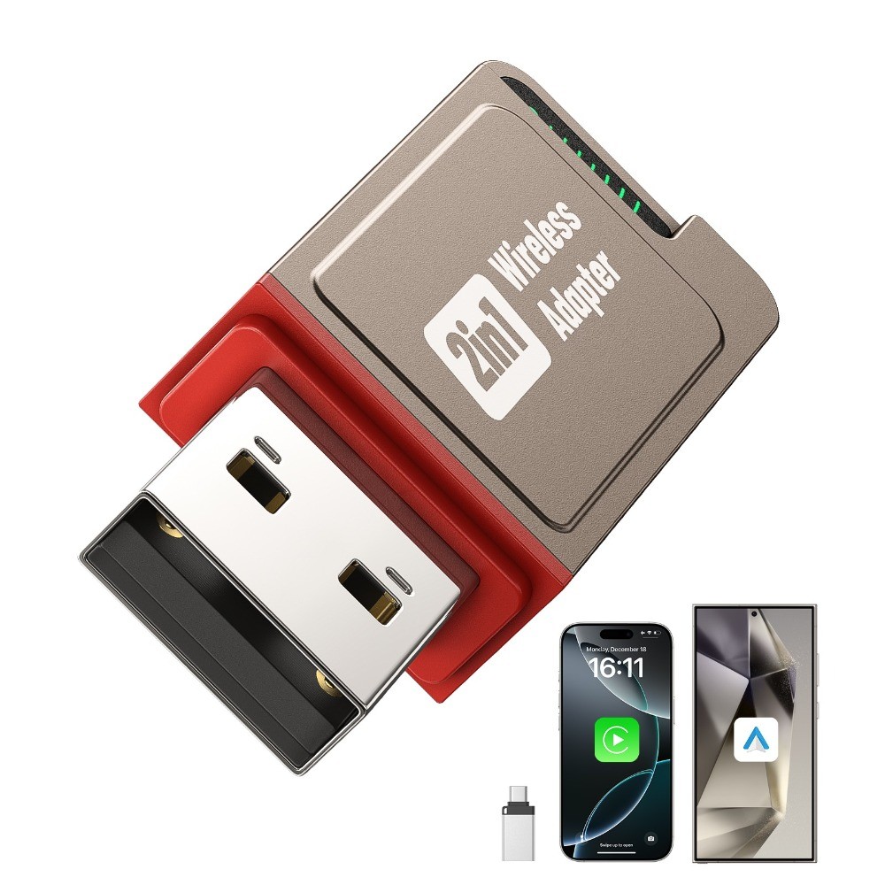 Wireless CarPlay Adapter For iPhone Apple USB Auto Wireless Dongle Plug ＆Play