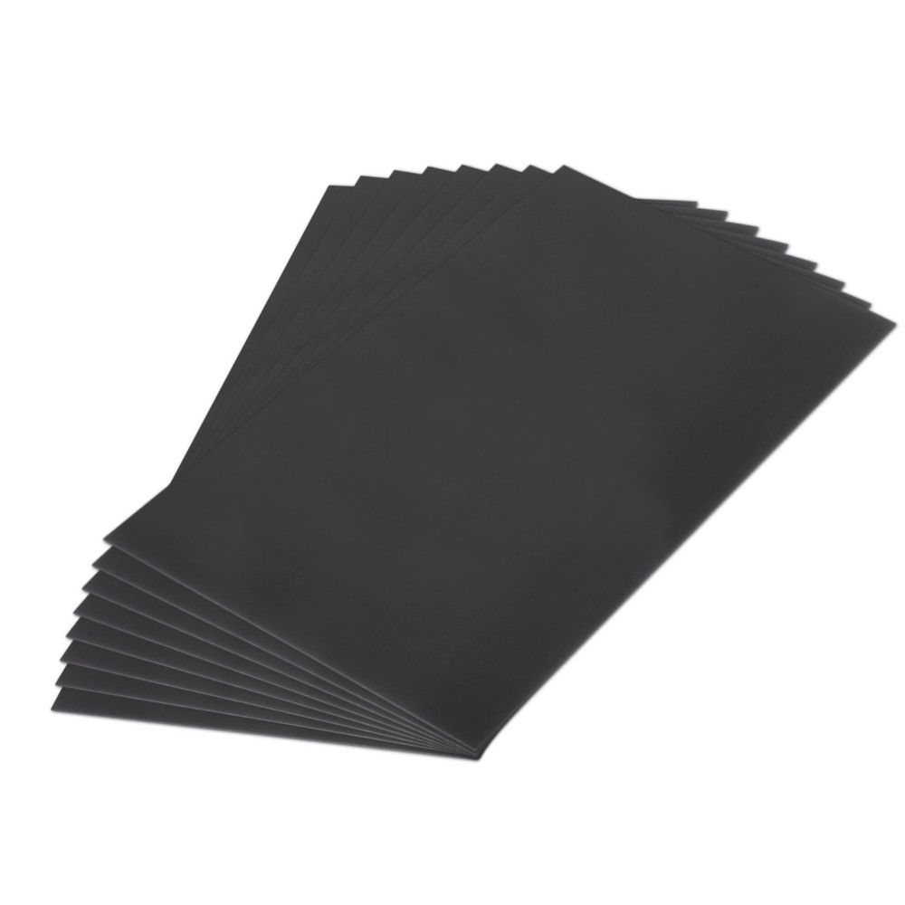 ABS Plastic Sheet 24" x 12" x 0.06" ABS Styrene Sheets Black 8 Pcs