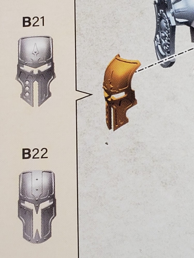 Warhammer 40k Imperial Knights Bits Questoris Defender Head Armor w Face E20