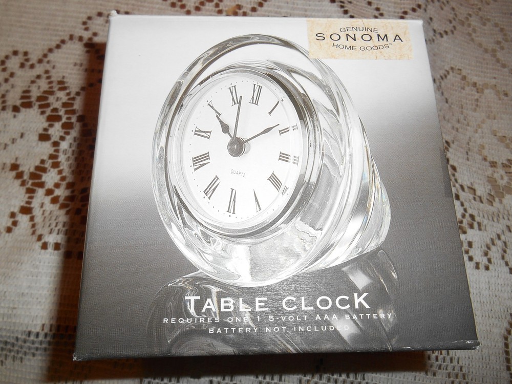 Analog Sonoma Home Goods Table Clock