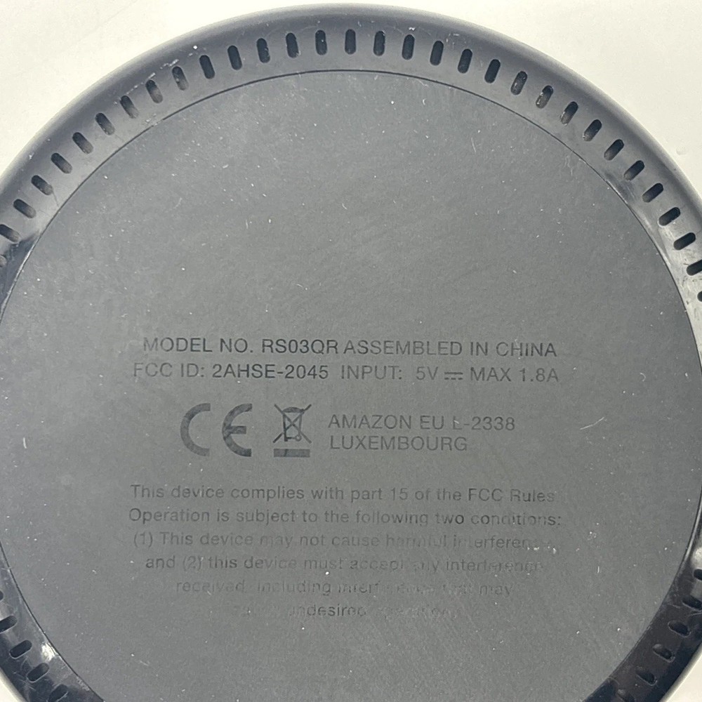 Amazon Echo 2nd Gen Smart Speaker Black (RS03QR) - Tested & Working