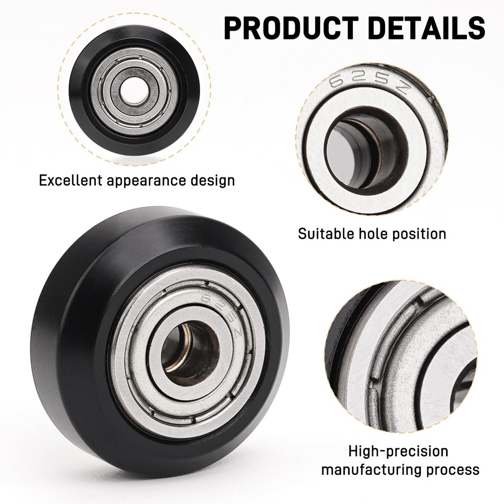 6pcs Printer Rollers Kits for ELEGOO Neptune 4 /4Pro/3 Max 3D Printer,Replace...