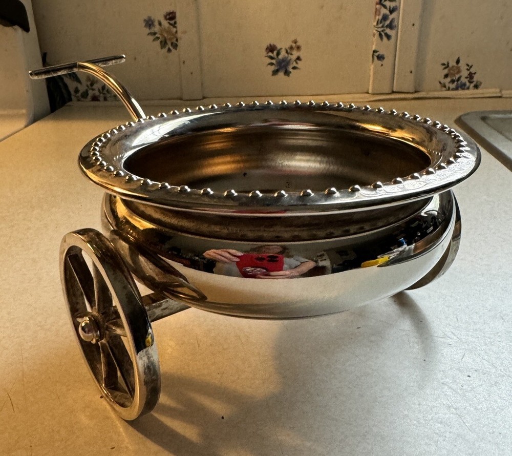 Vintage Godinger Silver Art Co. Wagon Server ~Beautiful~