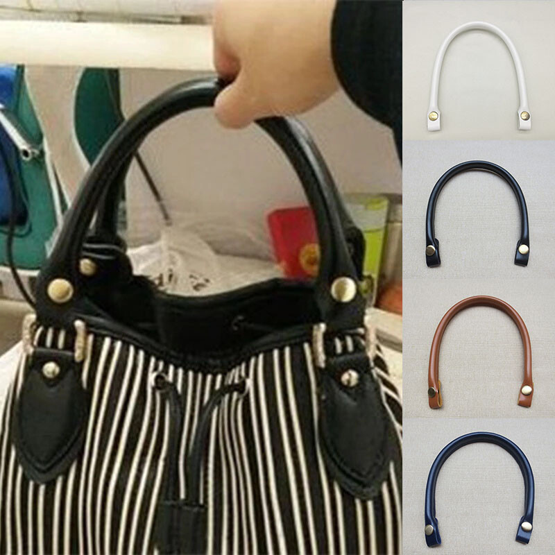 40cm Bag Handle Handbag Strap PU Leather Detachable Replacement Bag Accessory