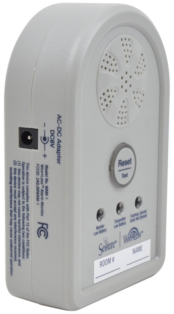 Secure Wireless Bed Exit Alarm Set Elderly Patient Fall & Wandering Prevention