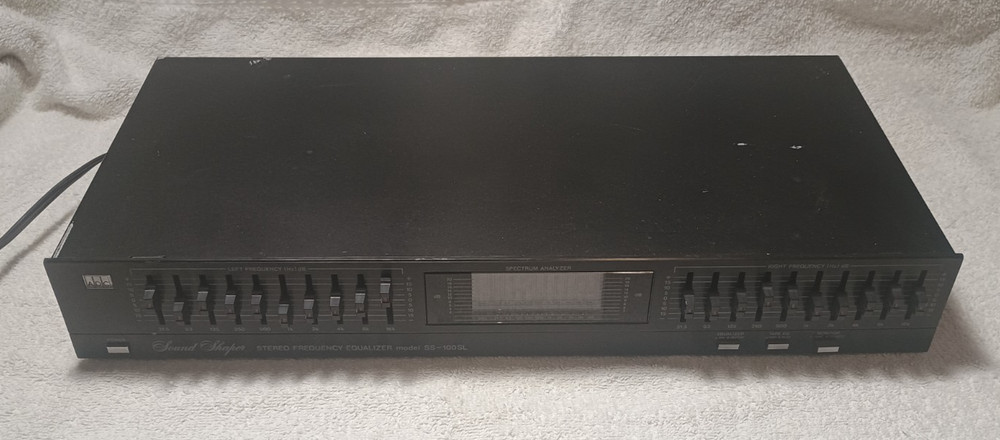 Audio Source Sound Shaper Stereo Frequency Equalizer SS-100 SL Tested & Works