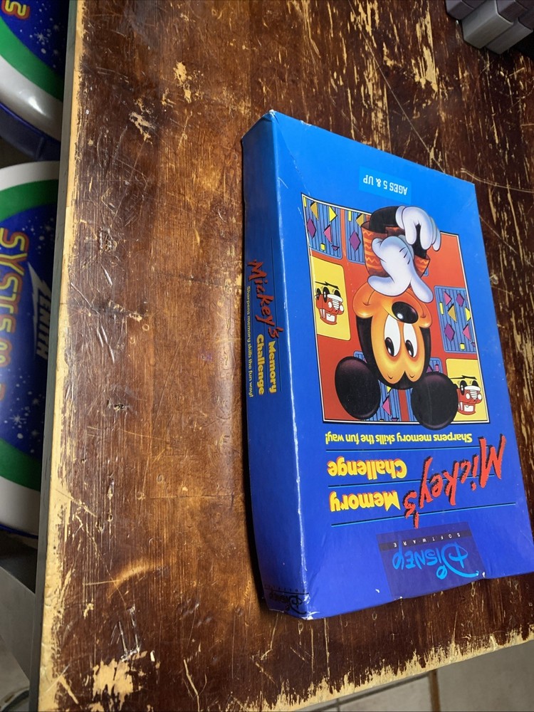 Disney Mickey’s Memory Challenge Vintage Computer 3.5” Game Disk -IBM, PC, Tandy