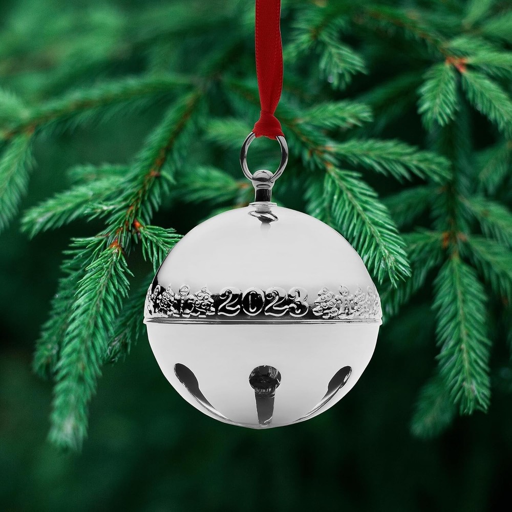 2023 Silver Plated Sleigh Bell Ornament, 53rd Edition