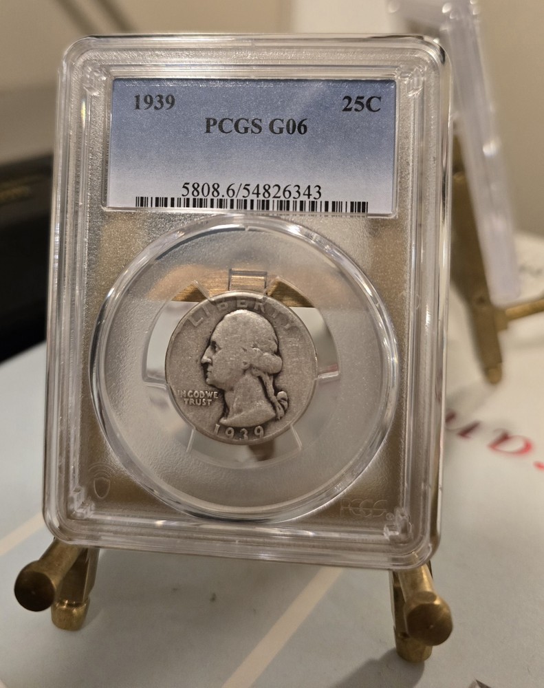1939 Washington Quarter-PCGS G06