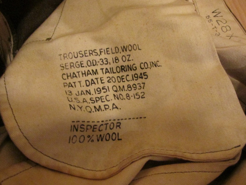 WW2 US army Ike jacket and pants Sargent