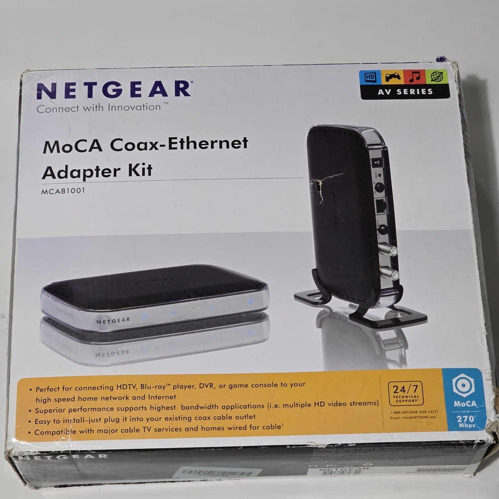 Netgear MCAB1001 MoCA Coax Network Adapter Pair