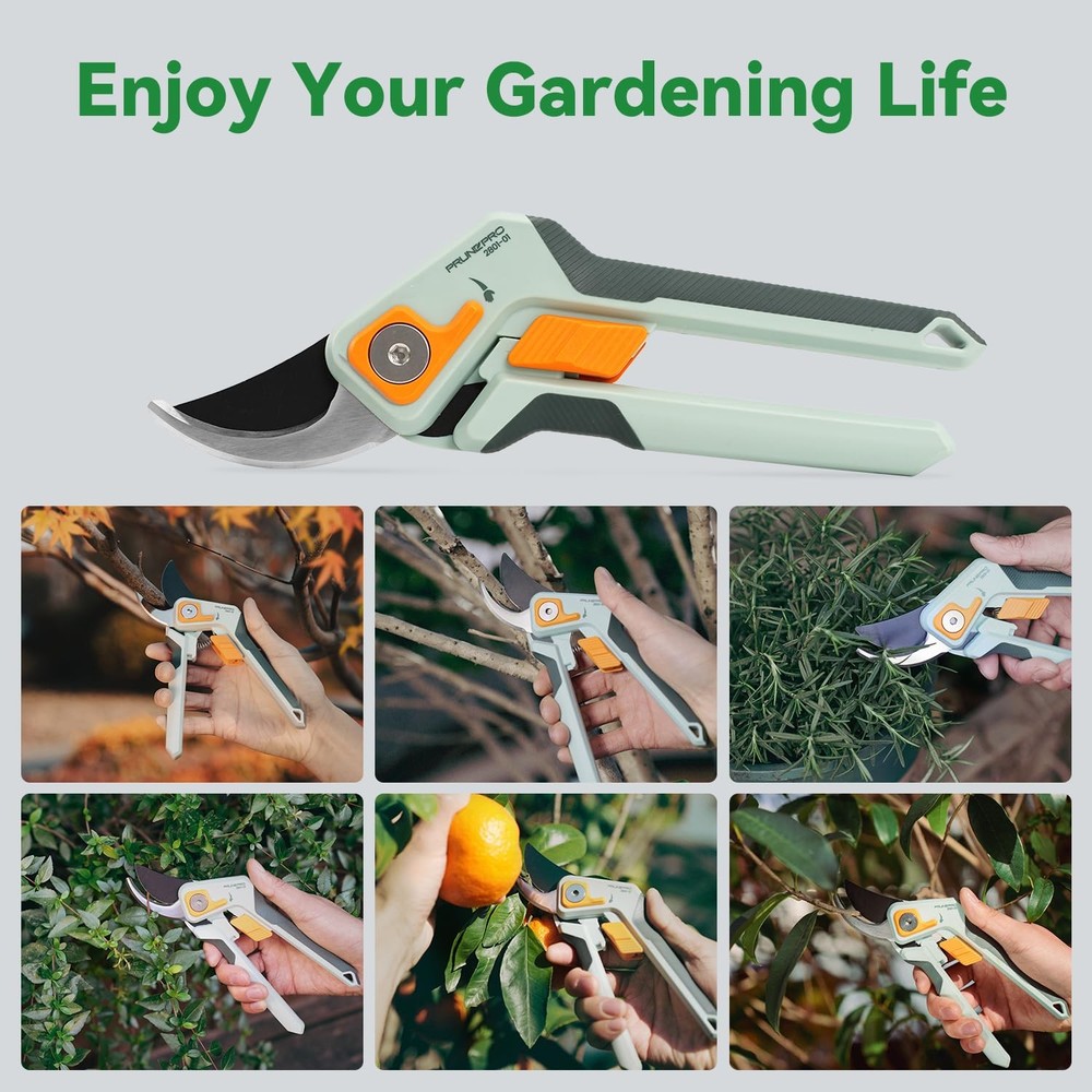 Pruning Shears Gardening Scissors Set Professional Hand Pruner Sharp Stainles...
