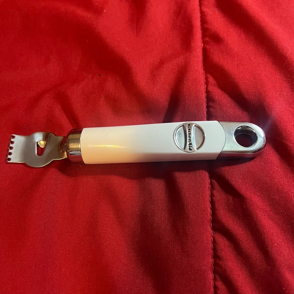 KitchenAid Classic Citrus Zester with Channel Knife - White