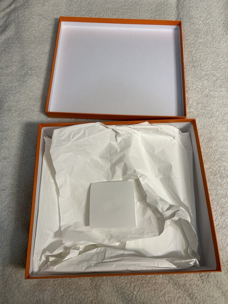 Authentic Hermès Empty Orange Gift Box Set (3 Boxes)