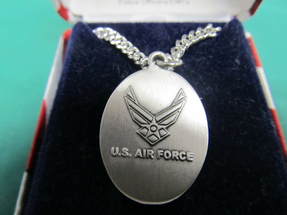 Saint Michael/Air Force Pewter Necklace