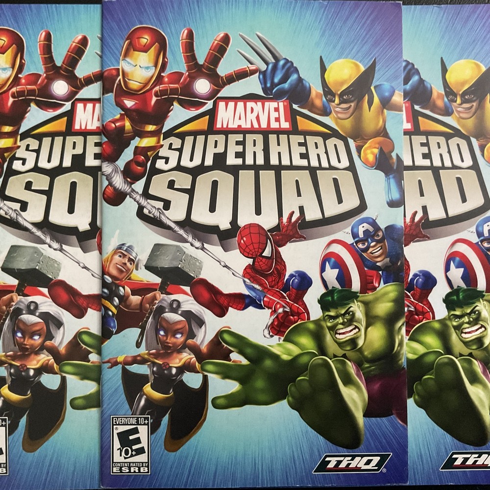 Marvel Super Hero Squad PS2 PlayStation 2 Instruction Manual Only