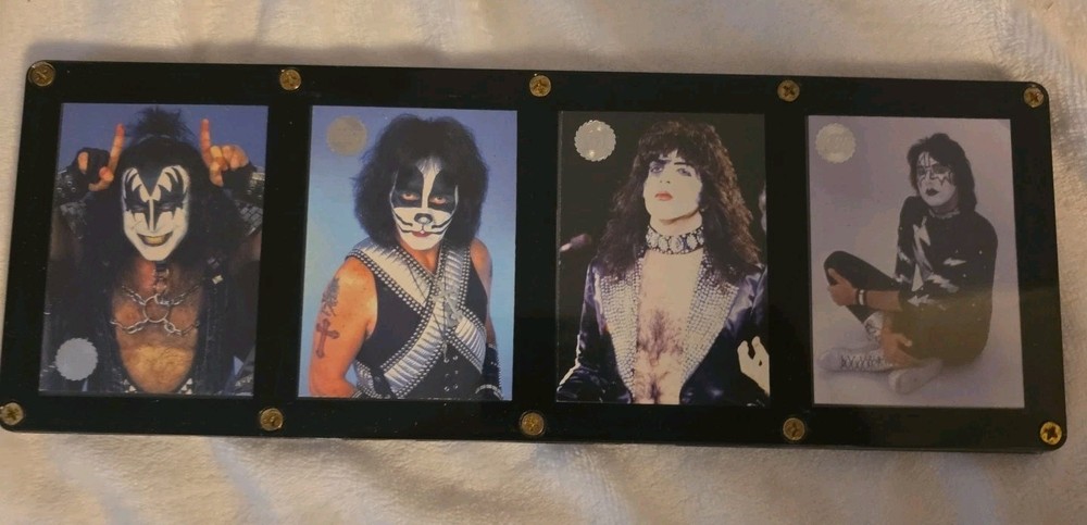 4 KISS PLAQUES MUSIC ROCK CARDS
