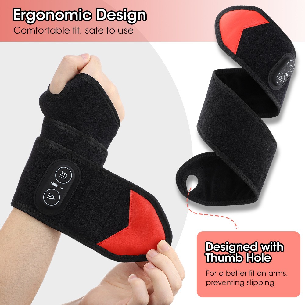 660nm&850nm Infrared Red Light Therapy Belt Wrap Pad For Wrist Joint Pain Relief