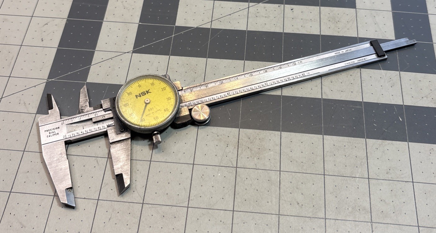 NSK Precision 6" Dial Caliper .001” w/ Case Machinist Tools Japan