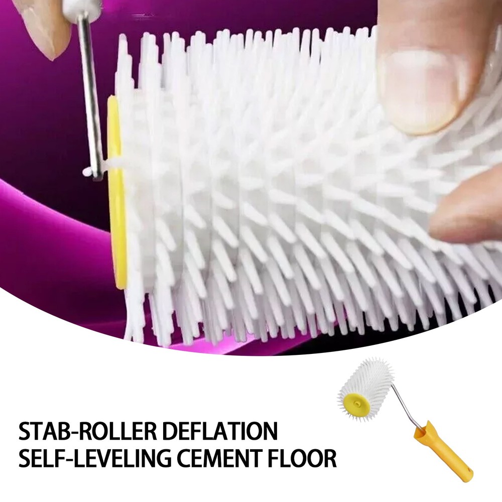 Self Leveling Cement Spike Roller Epoxy Roller Flooring Tools Remove Bubbles