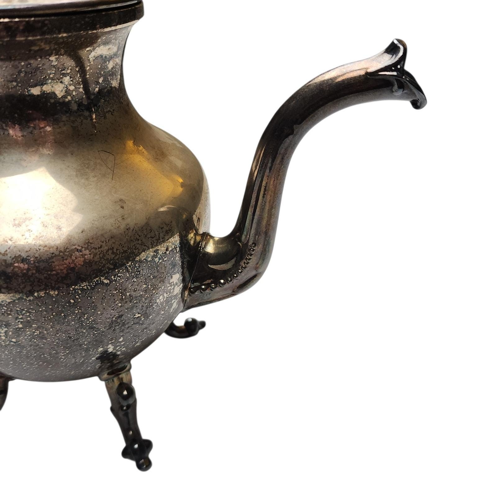 Birmingham Silver Company BSC Vintage Teapot Coffee Pot Silver on Copper