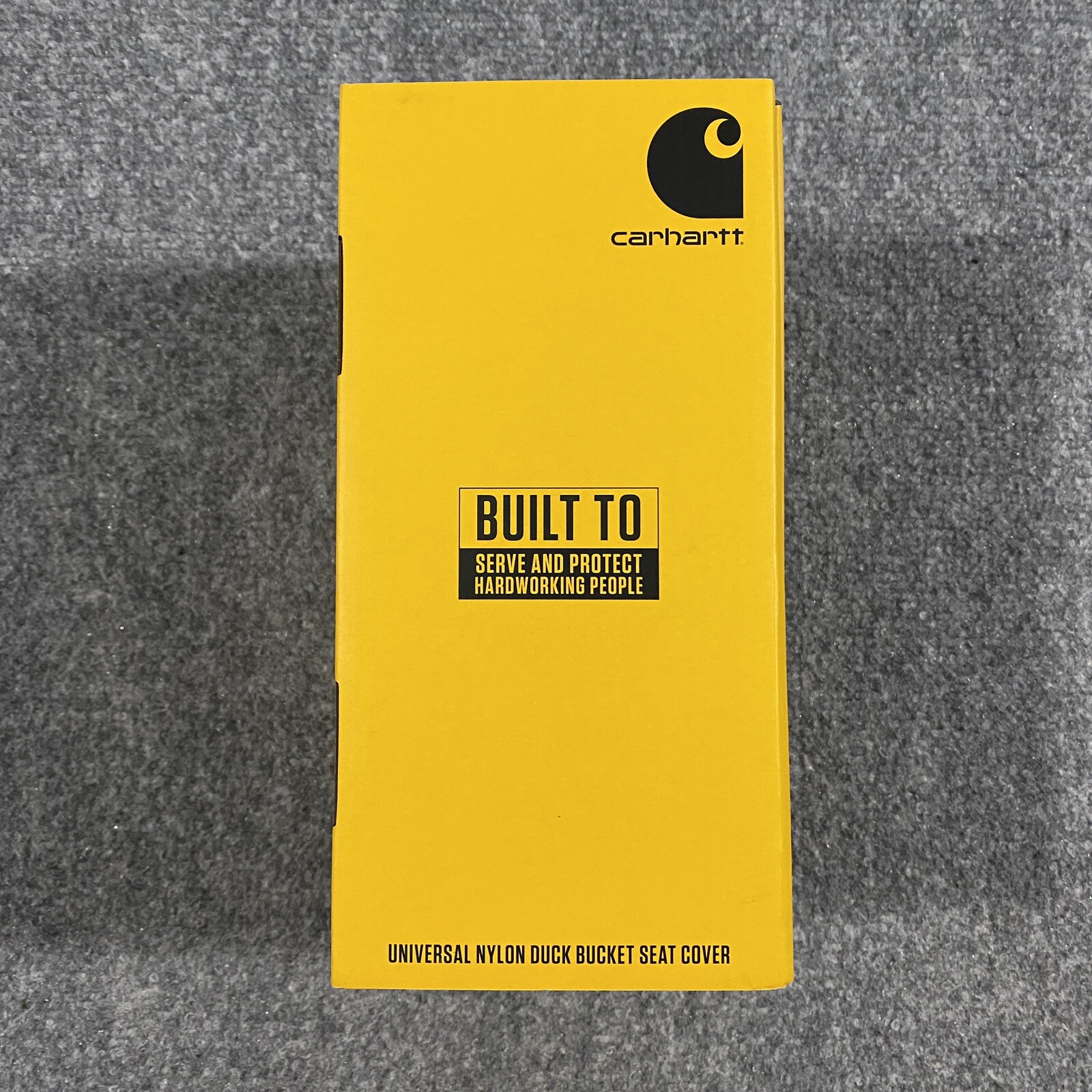 x2 Carhartt Universal Nylon Duck Canvas Bucket Seat Cover Brown Rain Defender