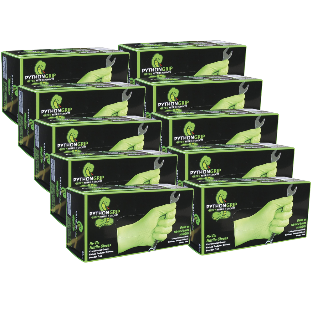 Eppco Python Nitrile Gloves - Powder & Latex Free - 10 Boxes - 1000 / Case