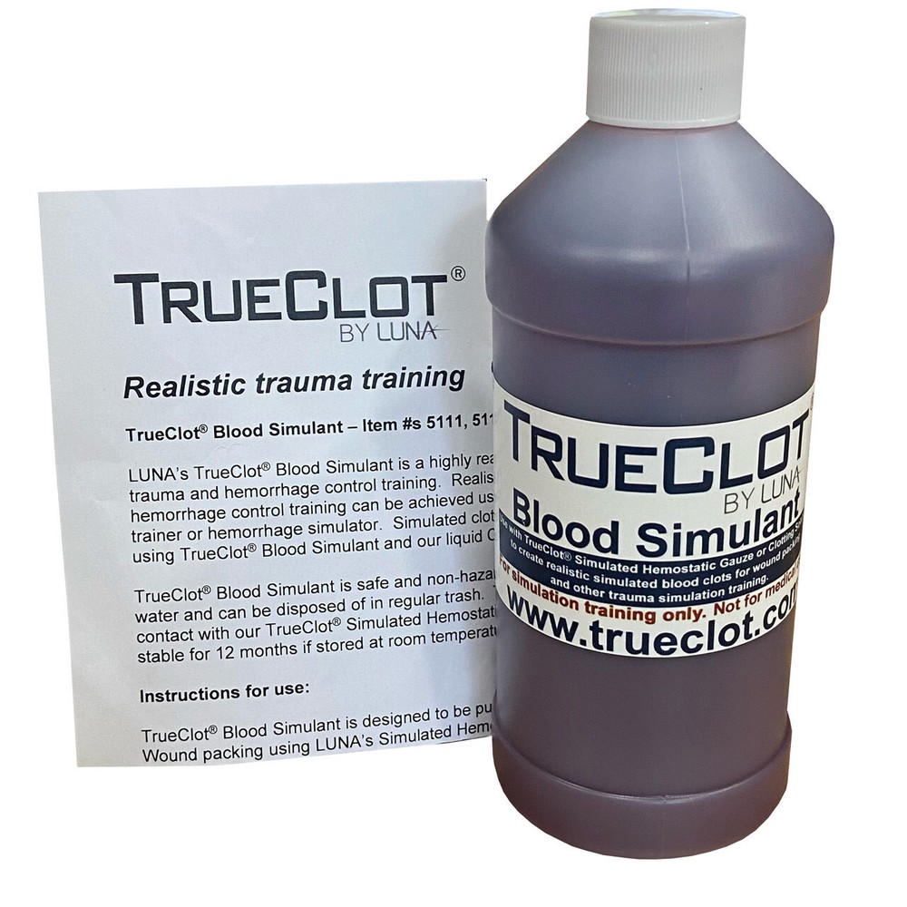 TrueClot Blood Simulant, Pre-Mixed