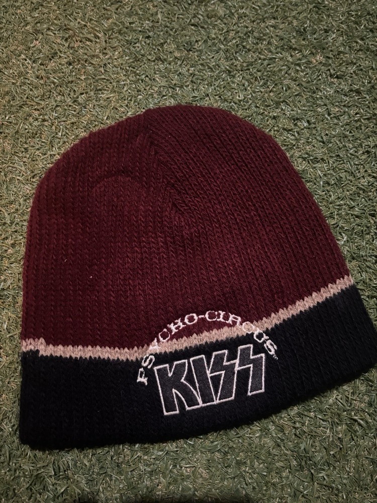 Vintage 1997 Kiss Psycho Circus Beanie Skull Cap Original